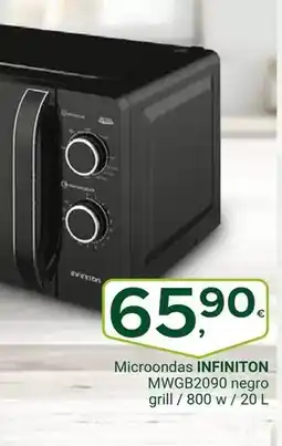 Supermercados Dani INFINITON Microondas MWGB2090 negro grill/800 w/ oferta