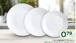 Supermercados Dani LUMINARC Plato  Zelie blanco oferta
