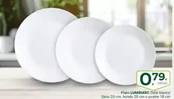 Supermercados Dani LUMINARC Plato  Zelie blanco oferta