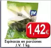 Congelados Copos Espinacas en porciones j.v. 1 kg oferta