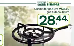 Supermercados Dani VAELLO Quemador paellero gas butano 40 cm oferta