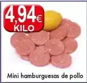 Congelados Copos Mini hamburguesas de pollo oferta