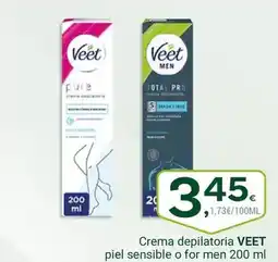 Supermercados Dani VEET Crema depilatoria piel sensible o for men oferta