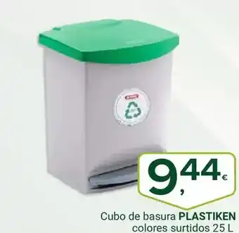 Supermercados Dani PLASTIKEN Cubo de basura colores surtidos oferta