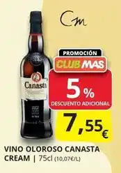 Supermercados MAS Canasta - vino oloroso oferta