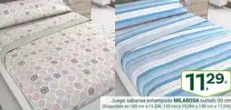 Supermercados Dani MILAROSA Juego sabanas estampado surtido 90 cm oferta