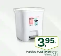 Supermercados Dani PLASTIKEN Papelera Smart blanco oferta