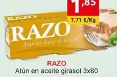 Supermercados Extremadura Razo - atún en aceite de girasol oferta
