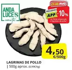 Supermercados MAS Anda - lagrimas de pollo oferta