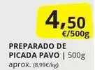 Supermercados MAS Preparado de picada pavo oferta