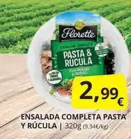 Supermercados MAS Florette - ensalada completa pasta y rucula oferta