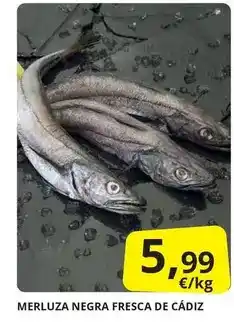 Supermercados MAS Merluza negra fresca de cadiz oferta
