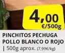 Supermercados MAS Blanco - pinchitos pechuga pollo o rojo oferta