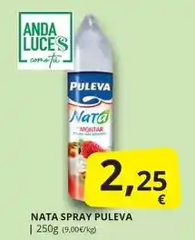 Supermercados MAS Puleva - nata spray oferta