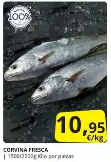 Supermercados MAS Corvina fresca oferta