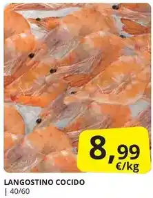 Supermercados MAS Langostino cocido oferta