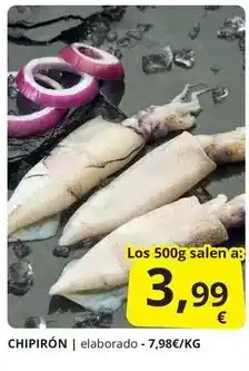 Supermercados MAS Chipirón oferta