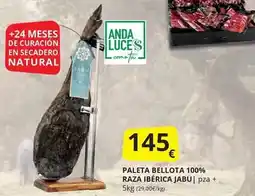 Supermercados MAS Jabu - paleta bellota 100% raza iberica oferta