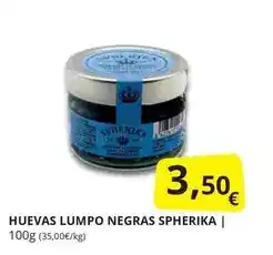 Supermercados MAS Spherika - huevas lumpo negras oferta