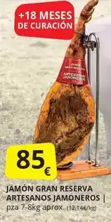 Supermercados MAS Gran reserva - jamon artesanos jamoneros oferta