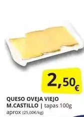 Supermercados MAS Queso oveja viejo m.castillo oferta