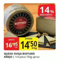 Supermercados MAS Boffard - queso oveja añejo oferta