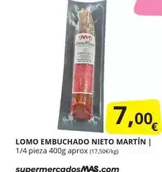 Supermercados MAS Lomo embuchado oferta