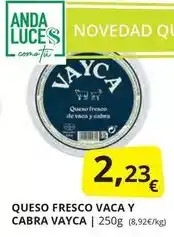 Supermercados MAS Anda - queso fresco vaca y cabra oferta