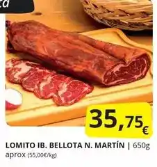 Supermercados MAS Bellota - lomito ib. n. martin oferta