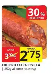 Supermercados MAS Revilla - chorizo extra oferta