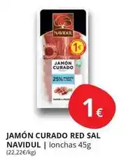 Supermercados MAS Navidul - jamon curado red sal oferta