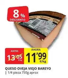 Supermercados MAS Bareyo - queso oveja viejo oferta