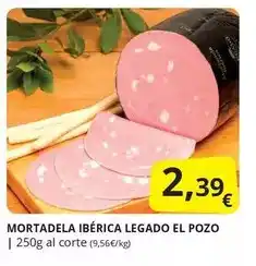 Supermercados MAS Legado del pozo - mortadela ibérica oferta