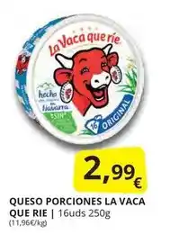 Supermercados MAS La vaca que ríe - queso porciones oferta