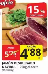 Supermercados MAS Navidul - jamon deshuesado oferta
