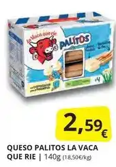 Supermercados MAS La vaca que ríe - queso palitos oferta