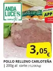 Supermercados MAS Anda - pollo relleno carloteña oferta