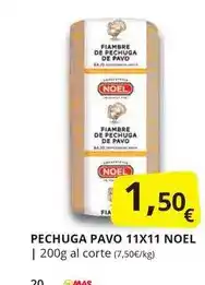 Supermercados MAS Noel - pechuga pavo oferta