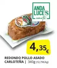 Supermercados MAS Anda - redondo pollo asado carloteña oferta