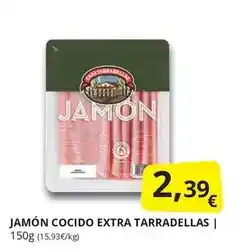 Supermercados MAS Jamon cocido extra tarradellas oferta