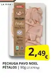 Supermercados MAS Noel - pechuga pavo oferta