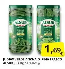 Supermercados MAS Alsur - judias verde ancha o fina frasco oferta