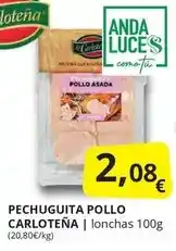 Supermercados MAS La carloteña - pechuguita pollo oferta
