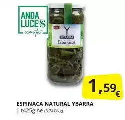 Supermercados MAS Ybarra - espinaca natural oferta