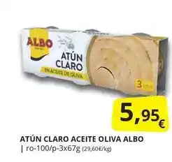 Supermercados MAS Albo - atun claro aceite oliva oferta