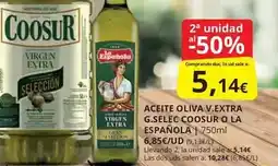 Supermercados MAS Coosur - aceite oliva v.extra g.selec o la española oferta