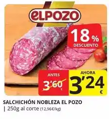 Supermercados MAS El pozo - salchichon nobleza oferta