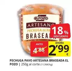 Supermercados MAS Elpozo - pechuga pavo artesana braseada oferta