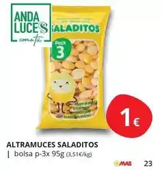 Supermercados MAS Anda - salamuces saladitos oferta