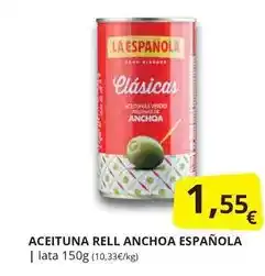 Supermercados MAS La española - aceituna rell anchoa española oferta